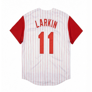 Camisetas de Béisbol Retro para Hombre, Versión Nostálgica, Bordadas, Barry Larkin, Deion Sanders, Griffey Jr., Joe <span class=keywords><strong>Morgan</strong></span>, Rose, Tallas S-3XL - Product Image 4