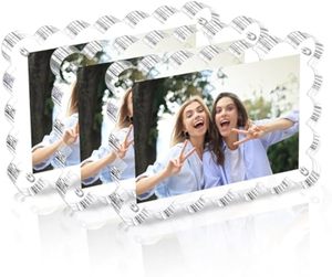 กรอบแม่เหล็กสองด้านอะคริลิกคลื่นใสขนาด4*6นิ้วสำหรับตกแต่ง - Product Image 5