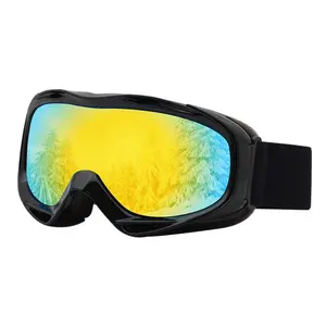 Màu hồng chống sương mù UV Snowboard kính màu máy ảnh trượt tuyết kính với toric ống kính cho thể thao ngoài trời và đi xe đạp