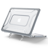 Étui de protection rigide pour ordinateur portable avec béquille pliable intégrée, coque antichoc pour MacBook Neo 13 pouces 2026