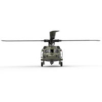 2023 meilleure vente RC UH60 hélicoptère 2.4G 4CH 6 axes gyroscope maintien d'altitude localisation de flux optique avion sans barre volante
