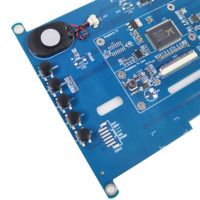 Raspberry PI Ekranı için mevcut 7 "1024*600 Çözünürlüklü RGB LCD Sürücü Kartı, Dokunmatik Tuşlu Hoparlör Desteği ile