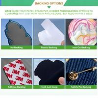 Patchs Personnalisés Brodés à Effet 3D Gonflé, Badges LOGO Thermocollants ou à Coudre pour Vêtements