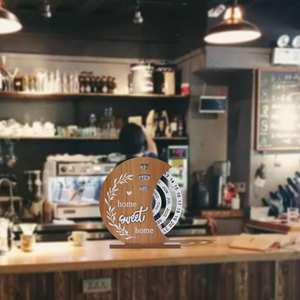 Calendario perpetuo de madera creativo al por mayor de fábrica, rotación Manual, decoración del hogar con estilo artístico, escritorio de oficina hecho en Taiwán - Product Image 3