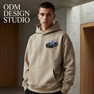 Felpa con Cappuccio Personalizzata OEM in Cotone Pesante 450GSM, Stile Vintage di Lusso per Streetwear Urbano - Product Image 1