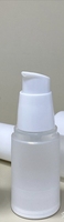 Flacon pompe sans air en PP blanc dépoli à épaule plate, 80ml, 100ml, 120ml, avec logo personnalisé, vide, en plastique, pour lotion – En stock