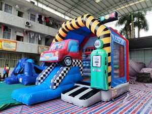 Produttore cinese di auto gonfiabili personalizzate casa di rimbalzo a buon mercato castello gonfiabile con scivolo auto saltellante che rimbalza castello combo noleggio - Product Image 2