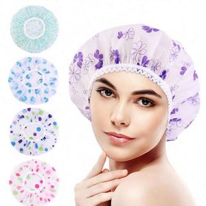 Bonnet de Douche Imperméable Grande Taille Pas Cher en Gros, Chapeau de Bain Hydrofuge Unisexe pour Plage et Activités Extérieures - Product Image 4
