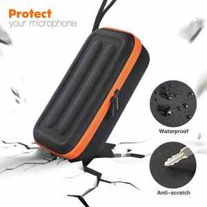 Étui de microphone en mousse EVA imperméable et antichoc à coque rigide, matériau EVA professionnel, étui de rangement imperméable avec fermeture éclair - Product Image 5