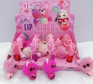 Thời trang 18 PC nhỏ gọn và dễ thương son bóng với DIY Keychain nuôi dưỡng dưỡng dưỡng ẩm cao sắc tố chất lỏng son bóng làm Kit - Product Image 3