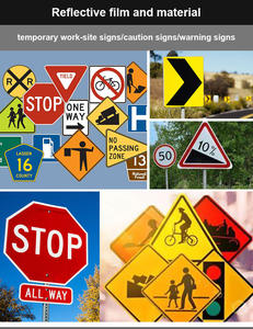 Film réfléchissant autocollant en acrylique de haute intensité 1,22 m x 45,7 m, matériau réfléchissant pour routes, <span class=keywords><strong>vinyle</strong></span> réfléchissant - Product Image 2