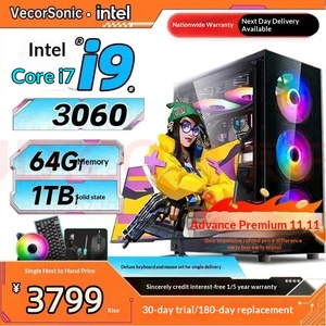 Ordinateur de bureau complet avec carte graphique dédiée, haute performance, tout-en-un, refroidissement par eau, pour jeux multi-instance, bureau et domicile - Product Image 5