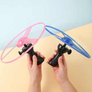 Soucoupe volante avec cordon de tirage, OVNI lumineux dans le noir, <span class=keywords><strong>grand</strong></span> disque, jouet clignotant pour enfants, vente en gros de disques lumineux - Product Image 6