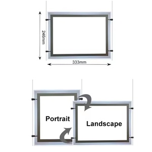 Customized Indoor Advertising Led Real Estate Posters Light Box Magnetic Crystal <b>Frame</b> Slim LED Light Box - Product Image 6