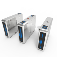 Torniquete Automático de Velocidad Directo de Fábrica, Barrera Abatible con Control de Acceso RFID, Sistema de Seguridad Anticolisión sin Escobillas