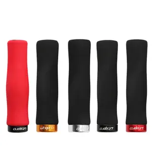 Litepro – poignée <span class=keywords><strong>de</strong></span> guidon <span class=keywords><strong>de</strong></span> <span class=keywords><strong>vtt</strong></span>, poignées <span class=keywords><strong>de</strong></span> vélo <span class=keywords><strong>de</strong></span> montagne noires et rouges, poignée <span class=keywords><strong>de</strong></span> guidon <span class=keywords><strong>de</strong></span> vélo ultralégère <span class=keywords><strong>de</strong></span> haute qualité - Product Image 1