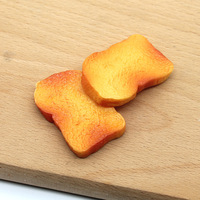 Pain PU artificiel de simulation douce pour les desserts, décoration, accessoires de photographie