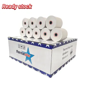 Hansol 80X80Mm 80X50 57X40 Pos Thermisch Papier 79Mm Coreless Jumbobroodje Bpa fabrikant Dubai Prijs Tot Roll Voor Kassa