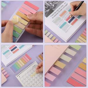 10 Juegos de Etiquetas de Índice de Colores Morandi, Notas Adhesivas Escribibles, Marcadores de Páginas para Cuadernos, Agendas y Papelería - Product Image 6