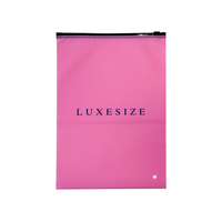 Vente en gros de sacs à zip-lock en plastique PVC PE personnalisés fermeture à glissière à impression flexographique pour vêtements emballage de logo personnalisé inclus