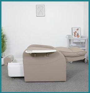 Meubles de salon de manucure de luxe, fauteuil électrique pour manucure et pédicure avec fonctions de massage, fauteuil de spa pour pédicure avec tabouret - Product Image 2