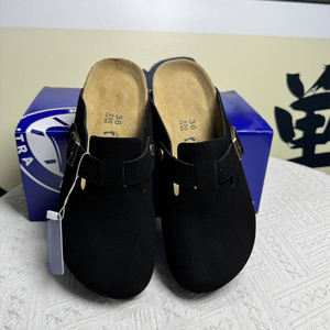 Sandales <span class=keywords><strong>Birkenstock</strong></span> d'été noires, plates et tendance, pour l'extérieur et le jardin, à enfiler, avec semelle intérieure en EVA, pour usage quotidien - Product Image 2