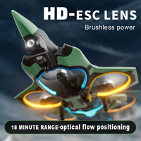 2023 nouveau 2.4g Brushless Motor Fighter Jet Intelligent avion volant télécommande Drone avec caméra haute définition 4k pour les enfants