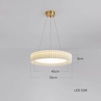 Lampe suspendue plissée en tissu doré froissé, design rond, style nordique, LED chaude, pour salon et salle à manger, garantie 2 ans