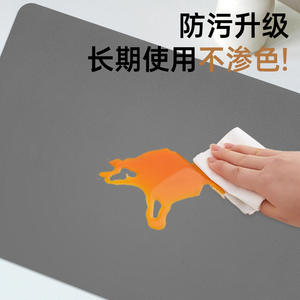 Alfombrilla absorbente para escritorio, tela no tejida, antideslizante, Color sólido, gris oscuro, para el hogar, sala de estar, cocina, baño - Product Image 5