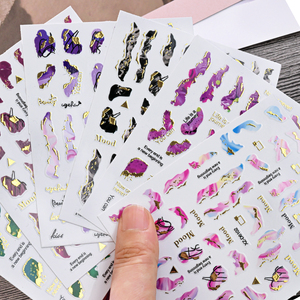 สติกเกอร์ตกแต่งเล็บลาย<span class=keywords><strong>หินอ่อน</strong></span>สติกเกอร์สำหรับแต่ง<span class=keywords><strong>เล็บ</strong></span><span class=keywords><strong>ลาย</strong></span>คลื่นสีม่วงอุปกรณ์ตกแต่ง<span class=keywords><strong>เล็บ</strong></span> - Product Image 4