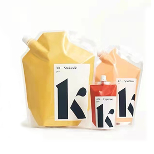 Sacs de buse en plastique de pochette à <span class=keywords><strong>bec</strong></span> debout de qualité alimentaire imprimés sur mesure OEM pour l'emballage de l'<span class=keywords><strong>huile</strong></span> de cuisson et de la sauce à jus - Product Image 1