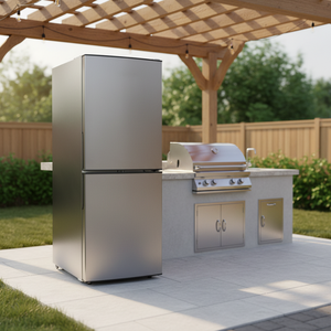 Réfrigérateur domestique à <span class=keywords><strong>double</strong></span> porte et congélateur supérieur de 252 litres, moitié congélateur, moitié réfrigérateur - Product Image 6