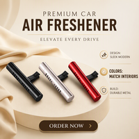 Clip désodorisant voiture TopOne en aluminium, diffuseur à bâtonnet parfumé solide orientable pour accessoire auto