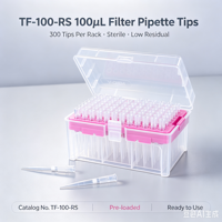 Embouts de pipette universels longs de 100 µL, stériles, transparents, de qualité médicale, en PP, consommables de laboratoire