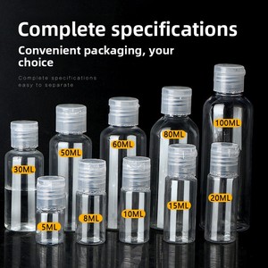 <span class=keywords><strong>Bouteille</strong></span> en plastique transparente PET personnalisée en gros, 5-100 ml, avec <span class=keywords><strong>bouchon</strong></span> rabattable, <span class=keywords><strong>bouteille</strong></span> rechargeable, <span class=keywords><strong>bouteille</strong></span> <span class=keywords><strong>de</strong></span> lotion - Product Image 3