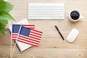 Bandiera Americana Mini Portatile Personalizzabile con Logo, Asta in Alluminio, Bandiere Promozionali in Poliestere - Product Image 4