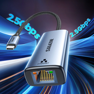 Adaptador <span class=keywords><strong>Ethernet</strong></span> SAMZHE 2.5G Gigabit Tipo-C a RJ45, Convertidor de <span class=keywords><strong>Cable</strong></span> <span class=keywords><strong>Ethernet</strong></span> Externo para Computadoras Portátiles, Tabletas, Computadoras de Escritorio y NAS - Product Image 3