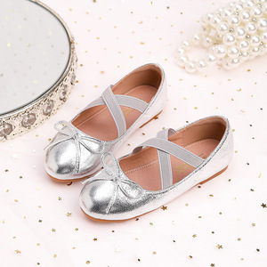 Scarpe da ballerina retrò da ragazza, modello Princess, in microfibra, comode, antiscivolo, ideali per spettacoli, scuola e feste. - Product Image 1