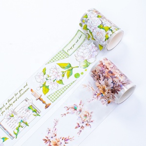 Tùy Chỉnh Hoa Pet Washi Băng Trong Suốt Pet Băng Sticker Không Thấm Nước Rõ Ràng Pet Băng Cho Scrapbooking - Product Image 5