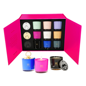 Caja de Regalo de Lujo con Logotipo Personalizado, <span class=keywords><strong>Calendario</strong></span> de Adviento con Doble Puerta Abatible, para Velas Aromáticas - Product Image 2