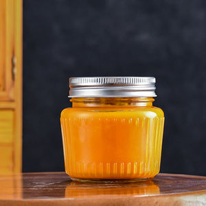New Design Food Grade Empty Clear Round <strong>Bird</strong> <strong>Nest</strong> Bottle Jam Glass Jar With <strong>Gold</strong> Lid - Product Image 2