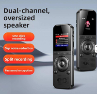 Perekam Suara Digital Mini Portabel 8GB Format Audio WAV untuk Rekaman Saat Bepergian