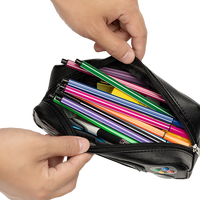 Trousse à crayons grande capacité, mignonne, en forme de console de jeu, avec fermeture éclair, en tissu Oxford, sac à stylos promotionnel avec revêtement PU