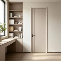Portes intérieures modernes en bois massif composite MDF mélaminé polymère, isolation phonique, construction durable, garantie 1 an, pour salle à manger et appartement