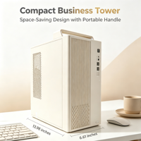 PC Desktop Kantor Hairuichuang Spesifikasi Khusus, Keseimbangan Kecepatan & Penyimpanan, 16GB Dual Hard Drive, Set PC Bisnis Lengkap