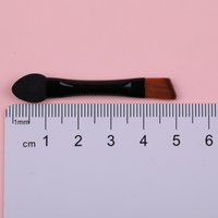 Ombre à paupières jetable et pinceau à sourcils, pinceau à eye-liner portable, pinceau de maquillage, pinceau à fard à paupières, double embout 2-en-1