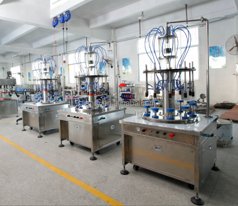 Full Pneumatic Automatic Cologne Filling Machine Perfume Production Line 10 Heads Automatic Fragrance Filling Machine 15-1000ml