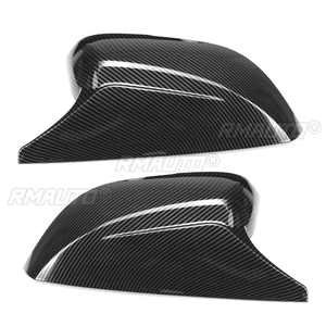 Cubiertas de Espejos Laterales para Auto, Aspecto Negro Brillante/Fibra de Carbono, 2 Piezas, para Infiniti Q50 Q60 QX30 Q70 2014-21, Cubiertas Adicionales para Espejos Retrovisores - Product Image 2
