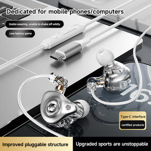 Écouteurs intra-auriculaires filaires pour jeux avec une qualité sonore élevée, réduction de bruit de niveau audiophile et écouteurs sportifs filaires - Product Image 2