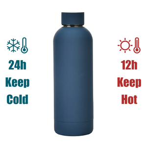 Botella de agua de boca pequeña de acero inoxidable para deportes al aire libre, termo de bebida de viaje con tapa para promoción - Product Image 2